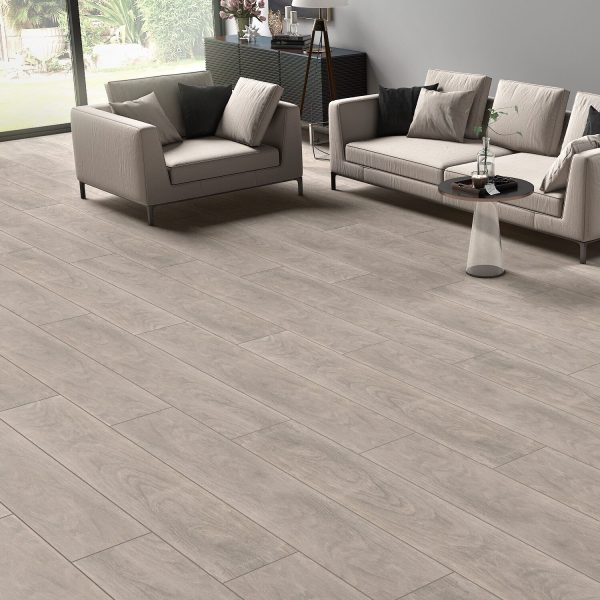 Vacanza Grey Wood Effect Porcelain Tile