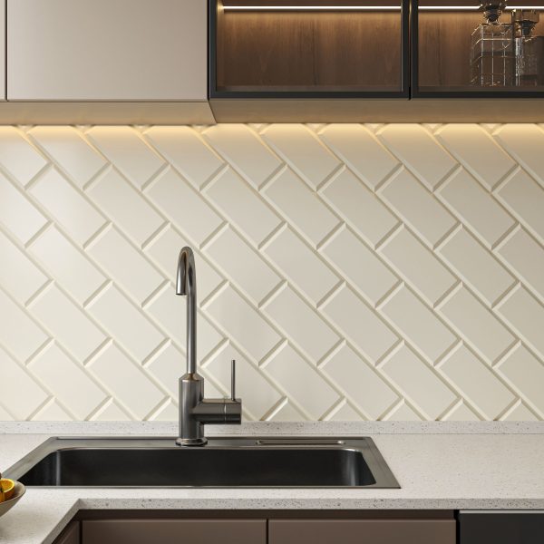Monta Crema Gloss Bevelled Tile